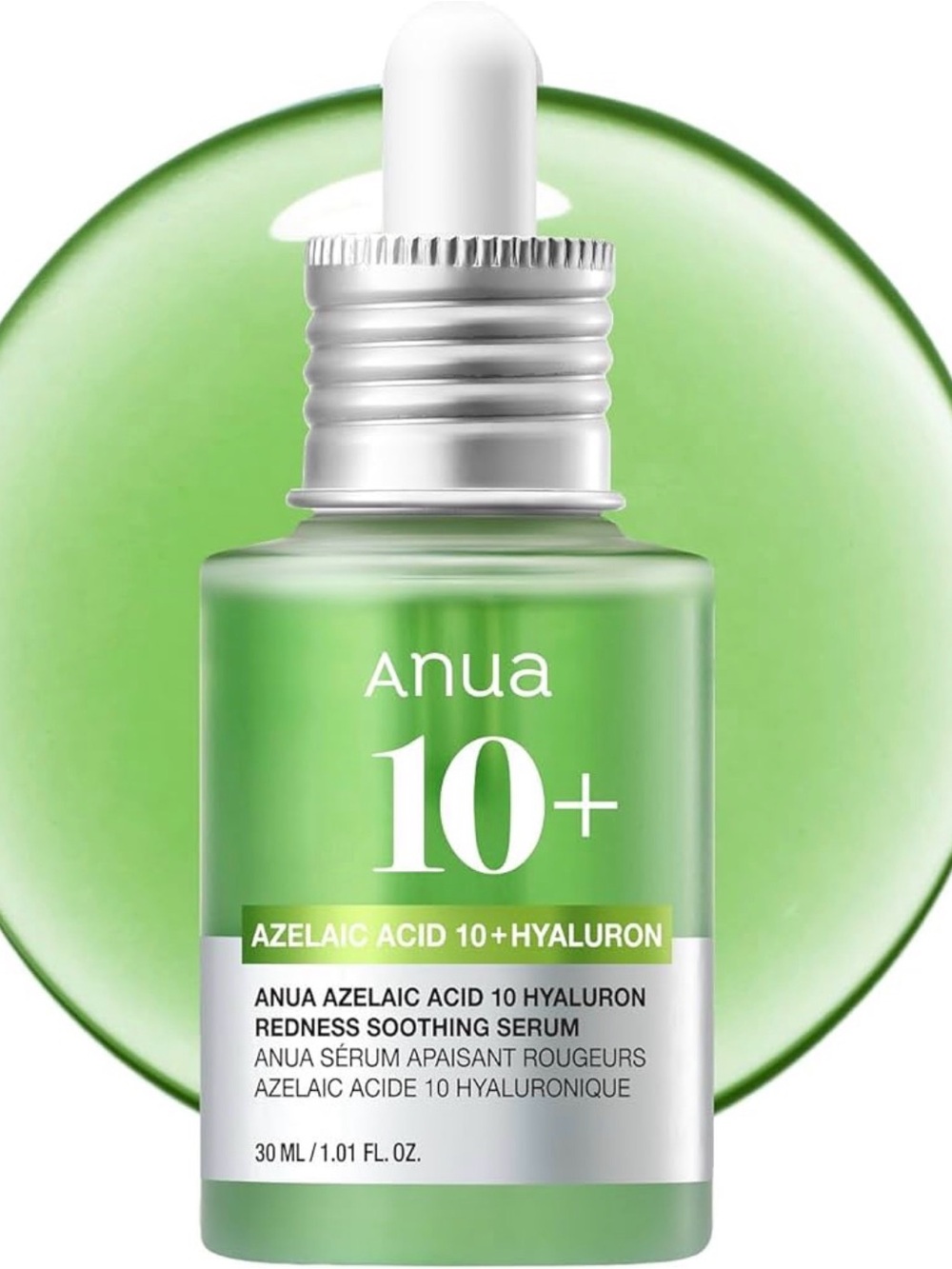 10+ Azelaic Acid 10 + Hyaluron Soothing Serum – Green
